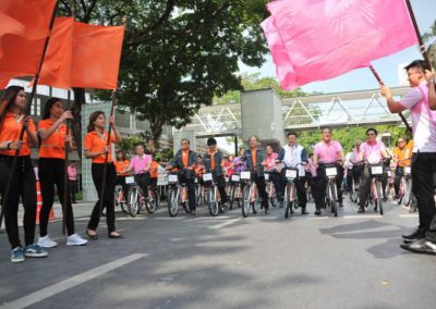 CU received 150 bikes from MEA on ceremony day, March 16, 2015
