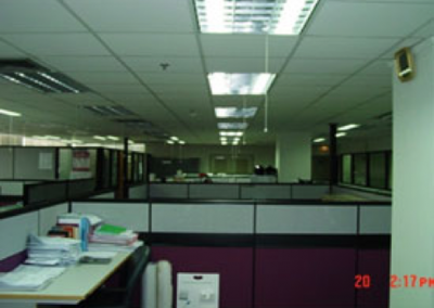 The LED lights are turned on sparingly.