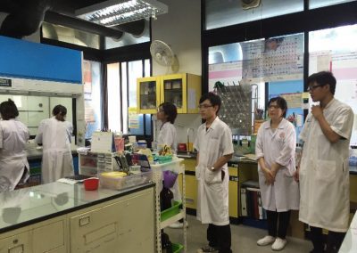 Lab safety rules enforce everyone in the room to wear goggles.