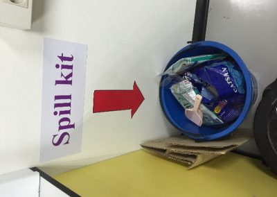Tools used to clean up spilled chemical substances
